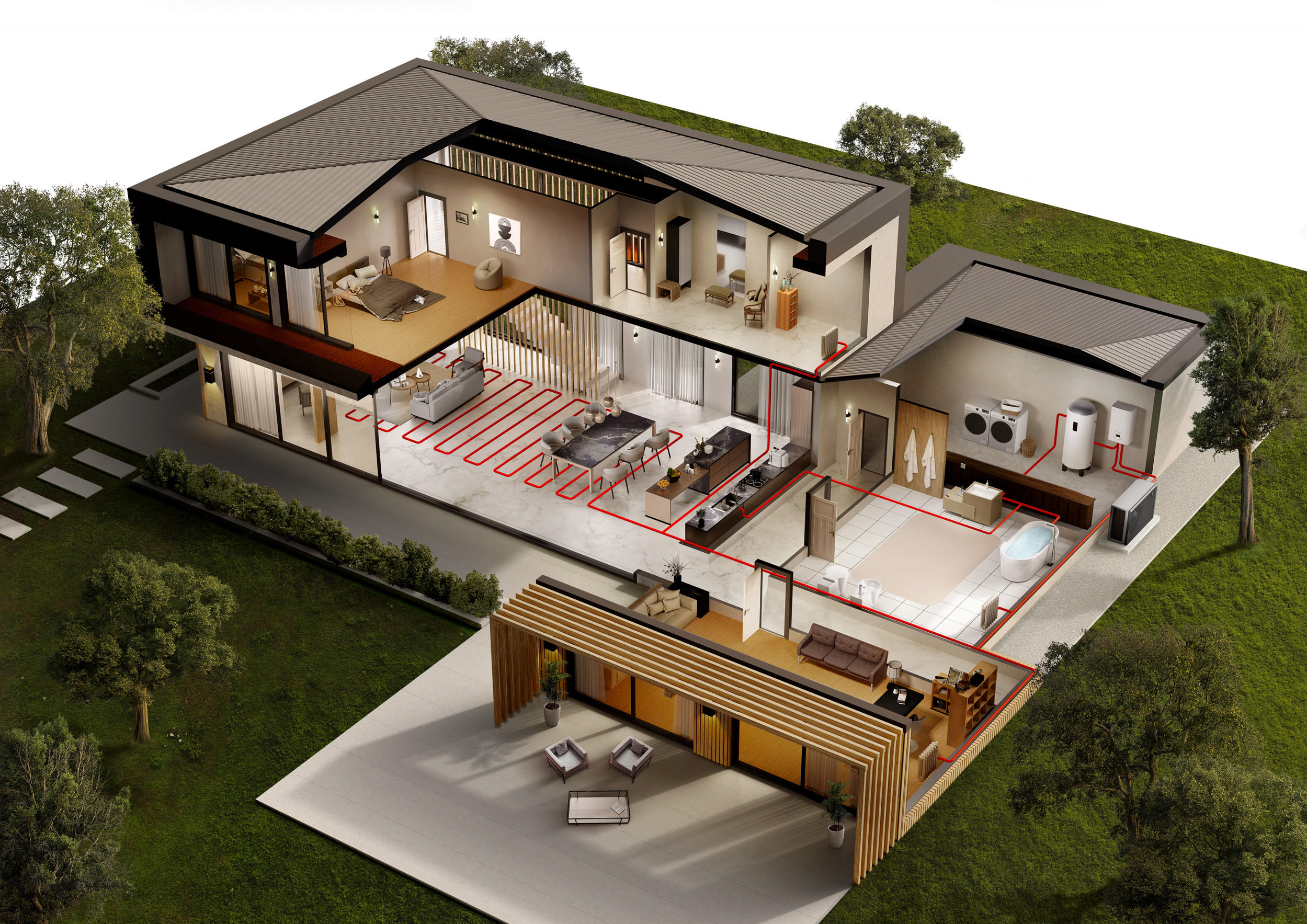 LG Therma V R290 Lifestyle 54 Waterflow