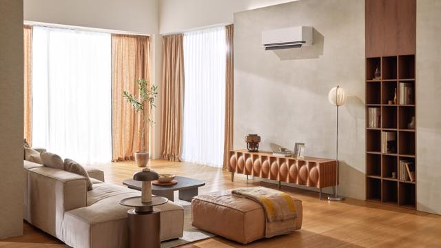 Residential Air Conditioner S3nm091l1ca 2025 White Jpg Lifestyle A02 Without Wind