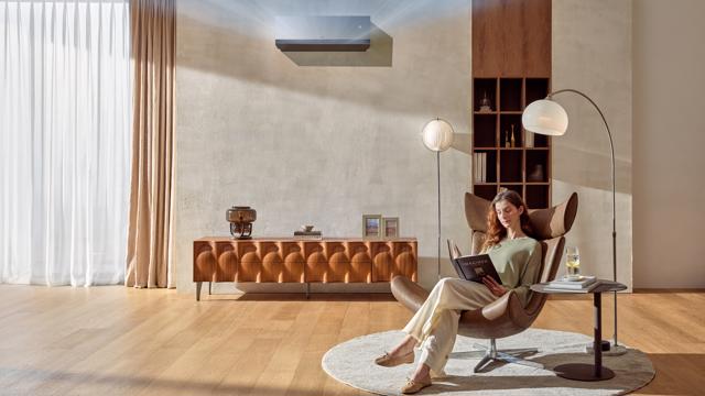 Residential Air Conditioner S3nm091l1c0 2025 Black Jpg Lifestyle A14 With Wind