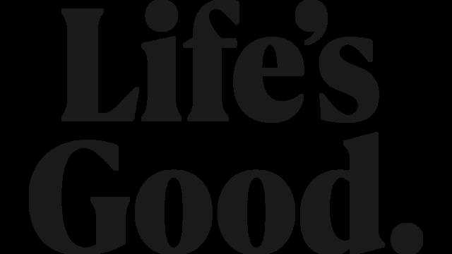 LGE Electronics Slogan Stacked Mono Black RGB