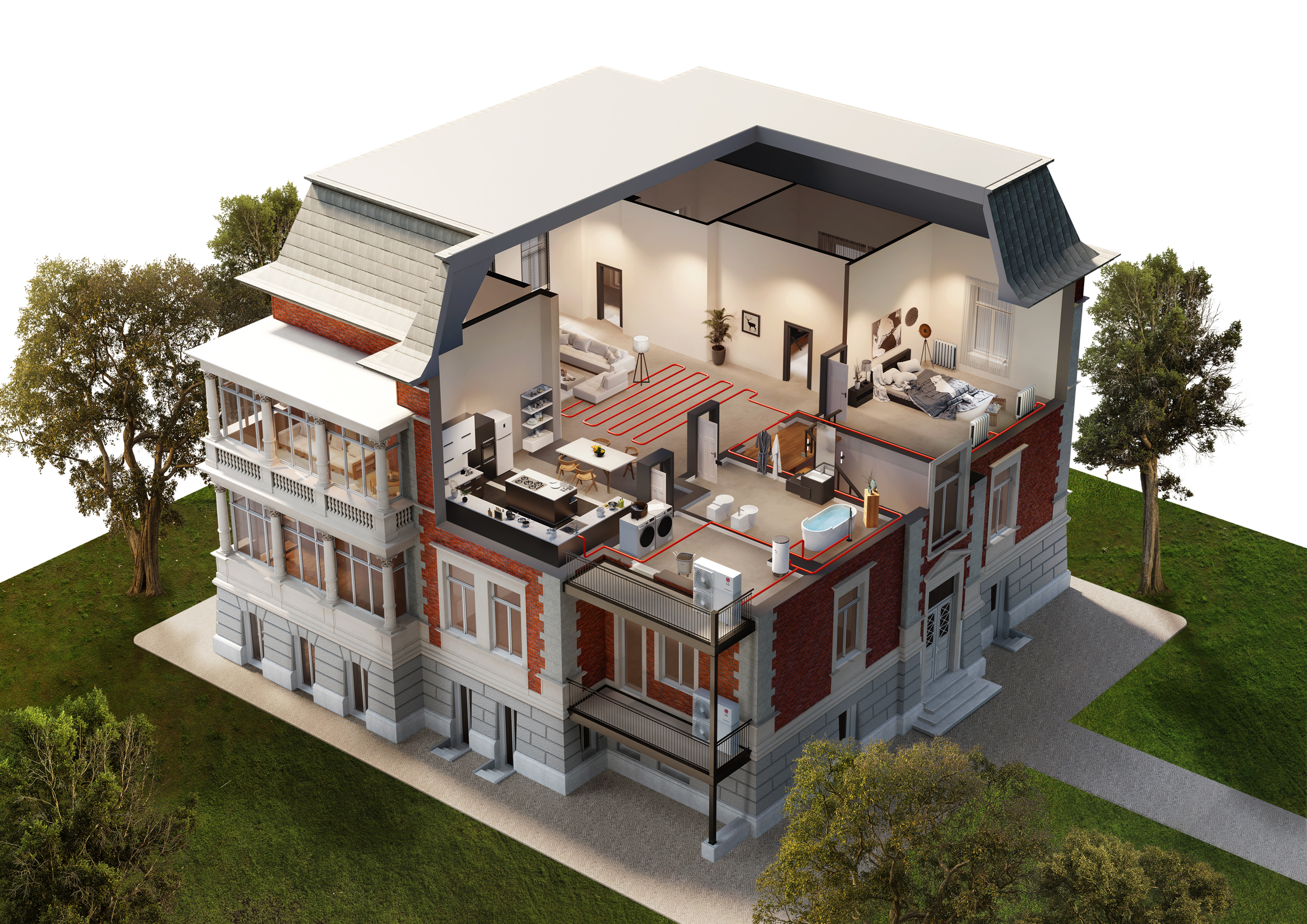 LG Therma V Lifestyle 55 Waterflow